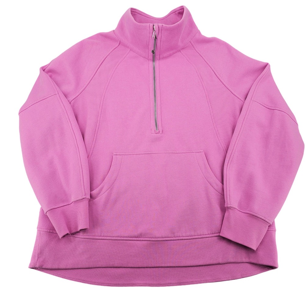 Lululemon Scuba Oversized Half‑Zip Hoodie Lavender Pink XL/XXL LW3HTBS
